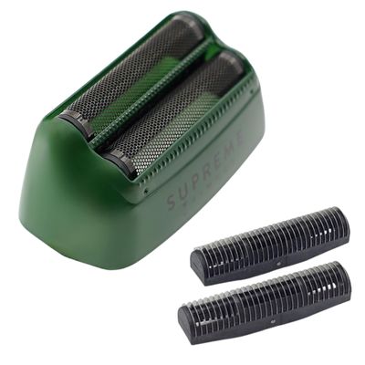 Supreme Trimmer Replacement Foil & Cutter SB63 | Hypoallergenic Foil for Crunch STF602 | Green