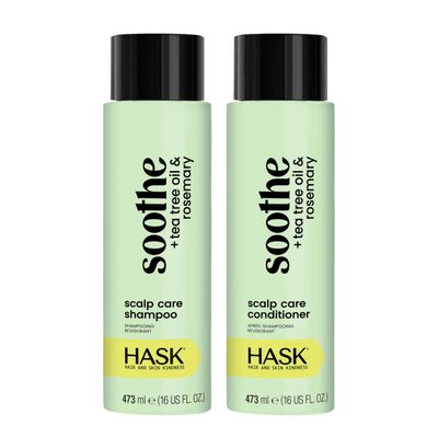 HASK Shampoo + Conditioner Set | Color Safe, Sulfate-Free, Paraben-Free, Gluten-Free, Cruelty-Free | 16oz each, 2 Pack