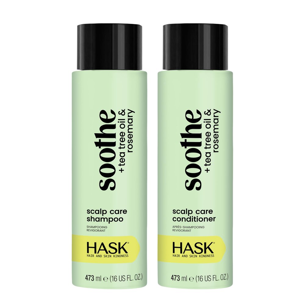 HASK Shampoo + Conditioner Set | Color Safe, Sulfate-Free, Paraben-Free, Gluten-Free, Cruelty-Free | 16oz each, 2 Pack
