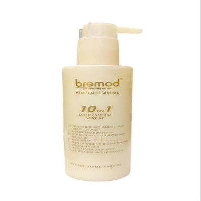 Bremod Premium Series 10-in-1 Hair Cream Serum, 210ml, Anti-Frizz Treatment with UV Protection, Hydrating, Strengthening,