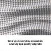 DKNY Pure Waffle Hair Towel Wrap for Women & Spa Body Wrap Towel, 2-Piece Set, 100% Cotton Quick Dry Towels, Absorbent, Super Soft, Natural view 3