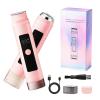 Bikini Trimmer for Women - Dual Head Electric Razor for Body Hair Removal, Cordless Facial Razor, Waterproof Wet & Dry Use Body Shaver, Hair Trimmer for Bikini Underarm Leg Arm Body Face, Pink view 1