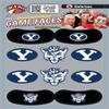 10 Pack Combo 6 Spirit Tattoos & 4 Eye Strips Officially licensed Waterless Peel & Stick Temporary Tattoos BYU Brigham Young view 1