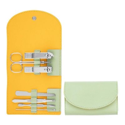 7 Pcs Manicure Set Ear Spoon Stainless Steel Nail Scissors Set Pedicure Scissors Nail Clipper Set Household,05 (10)