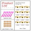 12 Pack 6 oz Plastic Cosmetic Containers With Gold Lids Refillable Clear Empty Travle Jars Containers for Body Butter,Sugar Scrubs,Cream,Lotions,Candy, Label&Spatulas view 4