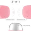 3-in-1 Sonic Vibration Silicone Facial Cleanser & Massager Blue view 3