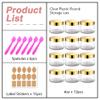 12 Pack 4 oz Plastic Cosmetic Containers With Rose Gold Lids Refillable Clear Empty Travle Jars Containers for Body Butter,Sugar Scrubs,Cream,Lotions,Candy, Label&Spatulas view 4