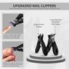 Bioudell 2Pcs Ingrown Toenail Treatment Kit with Wide Jaw Nail Clippers - Heavy Duty Angled Cutters for Thick Toenails & Seniors, Professional Stainless Steel Tools view 4