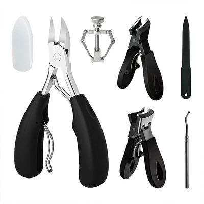 Bioudell 6Pcs Ingrown Toenail Removal Kit, Pedicure Tools for Feet with Fingernail & Toenail Clippers, Professional Nail Cutter Set for Thick Nails, Manicure & Nail Care Tools for Men & Women