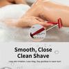 Safety Razor for Women and Men, Single Blade Razors, Reusable Metal Womens Razors for Shaving, with 10 Stainless Steel Double Edge Blades, Smooth and Close Shave, Plastic Free, Red view 2