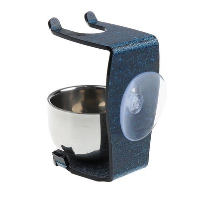 SnowingShine Men' Steel Shave Soap Bowl Mug + Broken-Resistant Acrylic