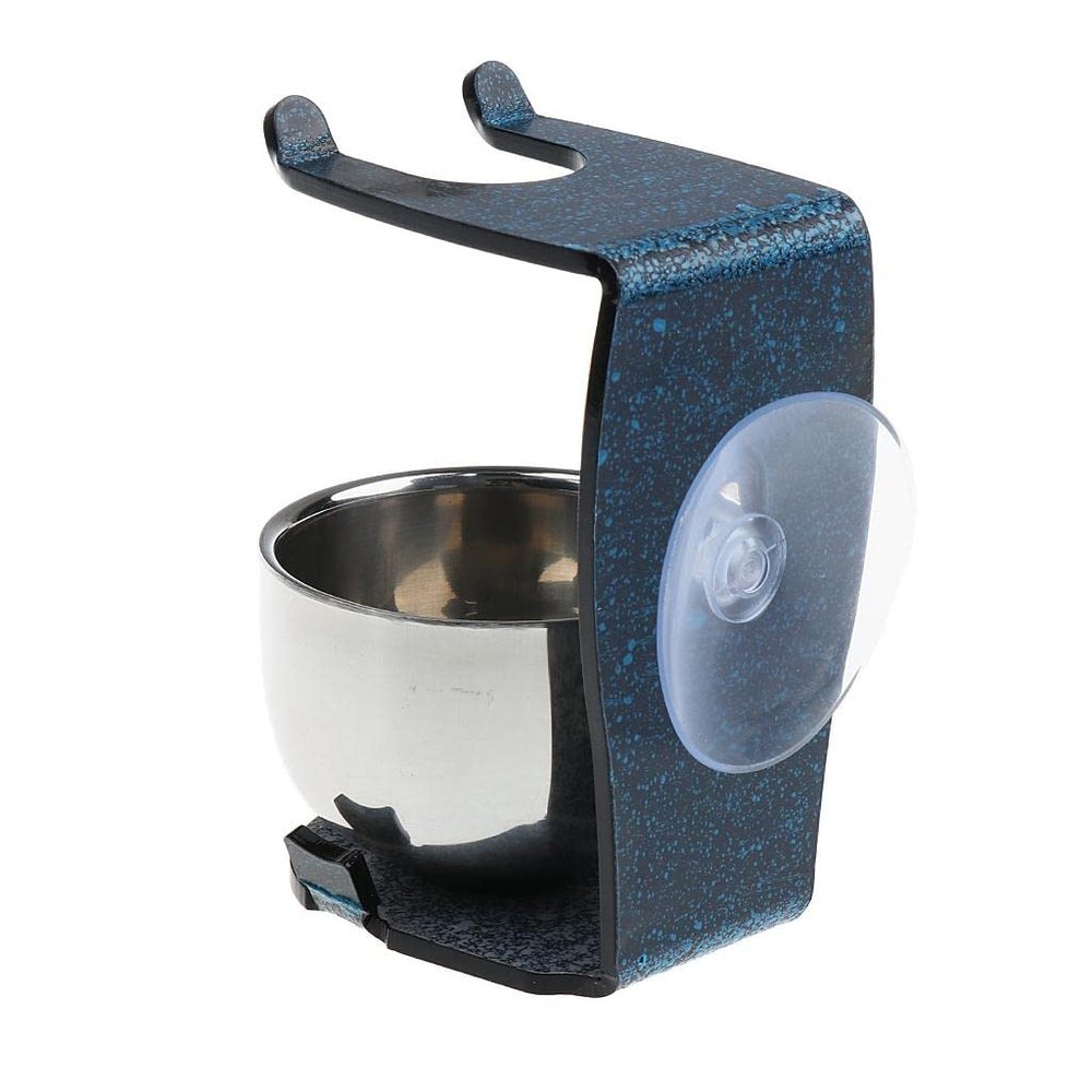 SnowingShine Men' Steel Shave Soap Bowl Mug + Broken-Resistant Acrylic
