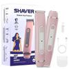 lurini Bikini Trimmer for Women - 2 in 1 Women Electric Razors,Cordless Body Shaver for Trip,Replaceable Lady Facial Razor, IPX6 Waterproof&Easy Cleaning, Ceramic Blade, USB Charge 706 Pink view 1