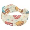 1 Pack Headbands for Women Non Slip Elastic Sports Hair Bands for Women, Soft Cloth Headband for Workout Yoga Fashion Hair Accessories,Dessert Art view 1