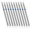 10 Pcs Needle Shaped Cuticle Drill Bits for Nails 3/32'' Cuticle Nail Drill Bit Set Electric Nails File Bits Diamond Nail Bit Manicure Pedicure Polishing Kit with Case for Salon Manicure view 1