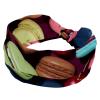 1 Pack Colorful Art Desserts Elastic Soft Fabric Non-Slip Women's Fashion Headbands - Soft, Wide, and Stylish for All Occasions view 1