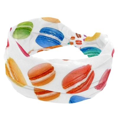 1 Pack Headbands for Women Non Slip Elastic Sports Hair Bands for Women, Soft Cloth Headband for Workout Yoga Fashion Hair Accessories,Colorful Art Desserts