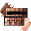 16 Colors Eye Shadow palette - Neutral Brown Earth Tones & Pink Roses, Glitter, Matte & Metallic Finishes, Long Lasting Naturing-Looking, High Pigmented Eye Shadow for All Skin Tones view 1