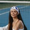 1 Pack Headbands for Women Non Slip Elastic Sports Hair Bands for Women, Soft Cloth Headband for Workout Yoga Fashion Hair Accessories,Pink Cherry Blossoms view 2