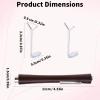 3-in-1 Cat Eye Nail Magnet & 2 Heart-Shaped Nail Tool Set, Y-Shape Guide Sticks Cylindrical Magnetic for Cateye Gel Polish Home Salon DIY Manicure view 2
