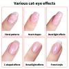 3-in-1 Cat Eye Nail Magnet & 2 Heart-Shaped Nail Tool Set, Y-Shape Guide Sticks Cylindrical Magnetic for Cateye Gel Polish Home Salon DIY Manicure view 3