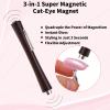 3-in-1 Cat Eye Nail Magnet & 2 Heart-Shaped Nail Tool Set, Y-Shape Guide Sticks Cylindrical Magnetic for Cateye Gel Polish Home Salon DIY Manicure view 4