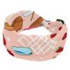 1 Pack Dessert Art Elastic Soft Fabric Non-Slip Women's Fashion Headbands - Soft, Wide, and Stylish for All Occasions view 1