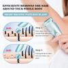Electric Razors for Women, Bikini Trimmer Wet & Dry Use, Painless Pubic Hair Trimmer, Rechargeable Electric Shaver for Legs, Face, Pubic Hair, Underarms with Detachable Head, Blue view 2