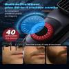 Voukad 40 Precisions Electric Beard Trimmer for Men, Mens Grooming Trimmer for Beard, Mustache, Face and Ear Hair, Multi-Series Clipper, Waterproof, USB C Charging, Soft Pouch (Dark Red) view 2