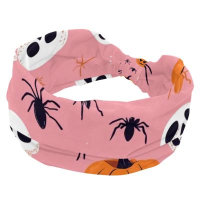 1 Pack Halloween Elements Elastic Soft Fabric Non-Slip Women's Fashion Headbands - Soft, Wide, and Stylish for All Occasions