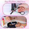 2 PCS Eyebrow Scissors with Comb, Stainless Steel Eyebrow Trimmer Scissor for Women, Portable Eye Brow Scissors with Comb Kit for Women Men, Eye Brow Grooming view 4