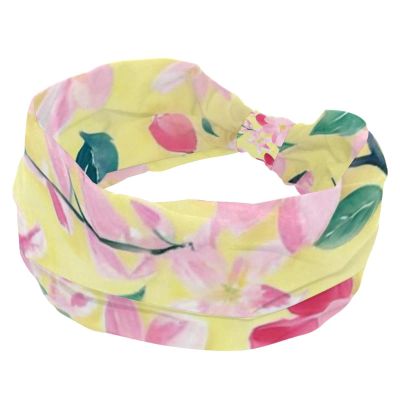 1 Pack Headbands for Women Non Slip Elastic Sports Hair Bands for Women, Soft Cloth Headband for Workout Yoga Fashion Hair Accessories,Aesthetic Cherry Blossoms