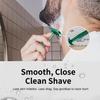 Double Edge Safety Razor, Single Blade Razors for Men and Women, Reusable Metal Razor with 10 Stainless Steel Double Edge Blades, Smooth and Close Wet Shaving, Plastic Free, Green view 2