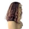 AFROLOCS Short Wavy Wig for Women,Heat Resistant Synthetic Bob with Lace Hairline, Glueless Natural Look for Daily Wear (Chestnut Highlight, Medium 14 Inch) view 3