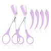 2PCS Eyebrow Scissors with Comb, Stainless Steel Professional Eyebrows Trimmer, Hair Removal Eyebrow Scissors, Eye Brow Shaping Tool for Men and Women view 1