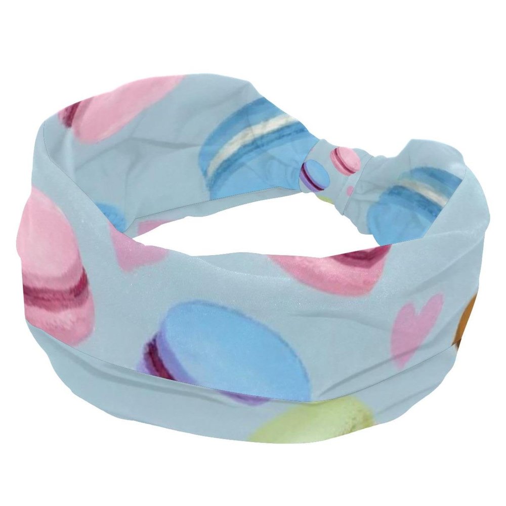 1 Pack Dessert Art Elastic Soft Fabric Non-Slip Women's Fashion Headbands - Soft, Wide, and Stylish for All Occasions