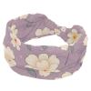 1 Pack Headbands for Women Non Slip Elastic Sports Hair Bands for Women, Soft Cloth Headband for Workout Yoga Fashion Hair Accessories,Pink Cherry Blossoms view 1
