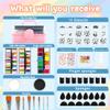 Professional Face Painting kit for Adult Face Painter110 Colors Split Cake Face Paint 96 pcs Set Non-Toxic Washable & Safe with Brushes Sponges Glitter Stencils for Halloween Makeup Kit view 2