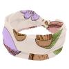 1 Pack Dessert Art Elastic Soft Fabric Non-Slip Women's Fashion Headbands - Soft, Wide, and Stylish for All Occasions view 1