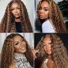 10 12 14 Inch P4613 Bundles Human Hair Highlight Kinky Curly Bundles Unprocessed Virgin Blonde Bundle Hair Extensions for Woman view 2