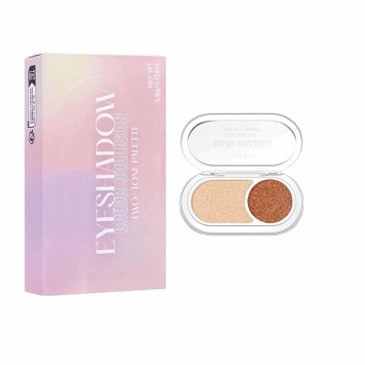 ALLUREMOUR Eyeshadow palette Eyeshadow Two-color Palette EverydayEasy to blend neutral colors that last (01)