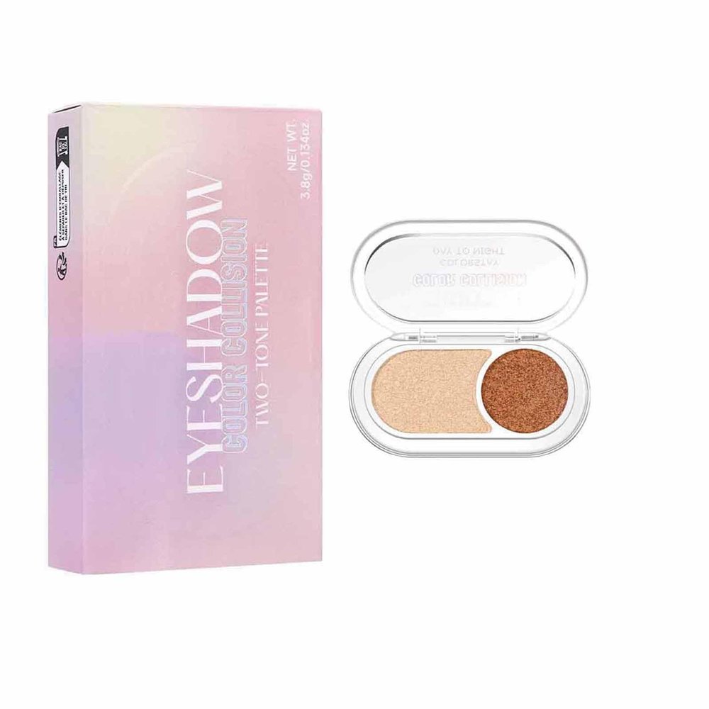 ALLUREMOUR Eyeshadow palette Eyeshadow Two-color Palette EverydayEasy to blend neutral colors that last (01)