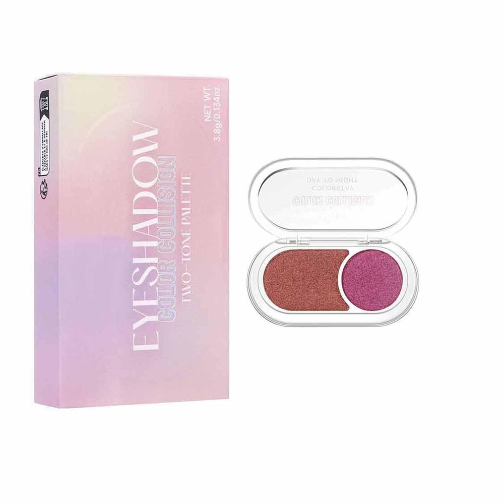 ALLUREMOUR Eyeshadow palette Eyeshadow Two-color Palette EverydayEasy to blend neutral colors that last (04)