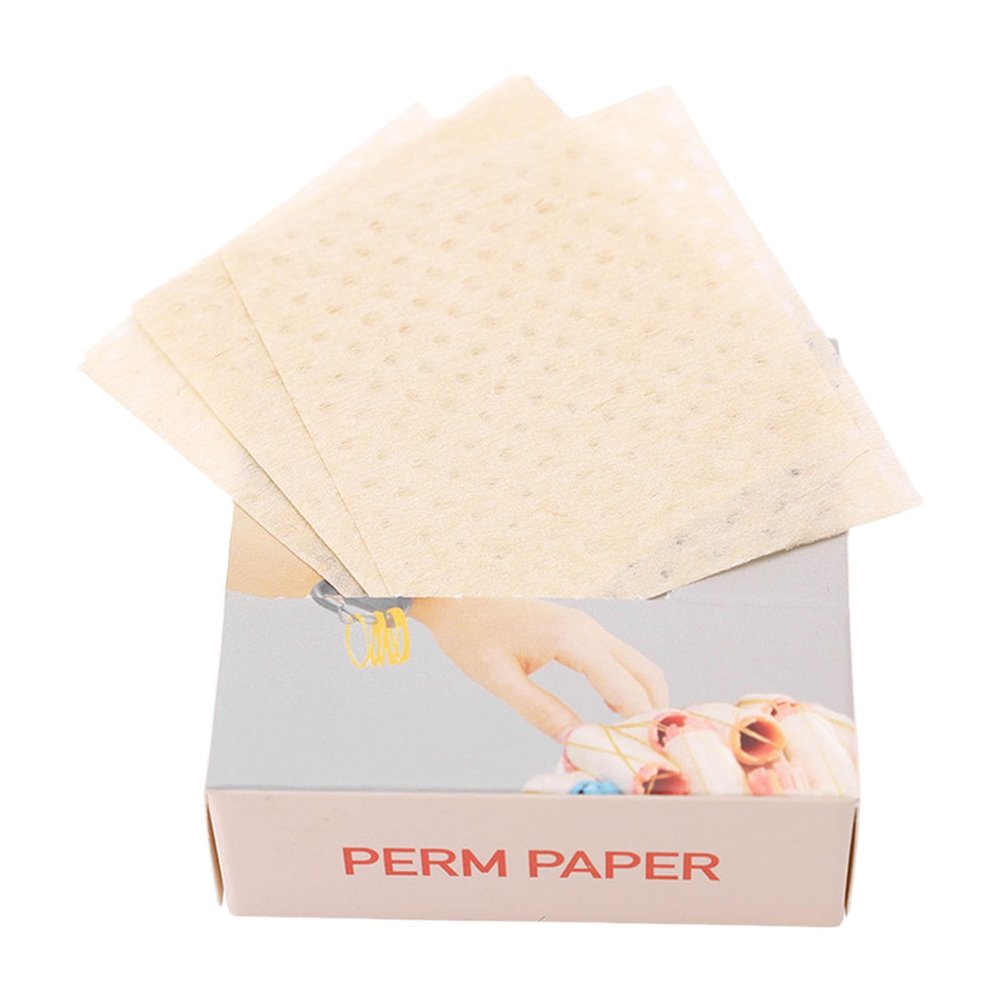 BOGEEL Perm Papers 200Pcs/Box Hair Curling Papers,Disposables Tissue with Highs Temperature Resistance for Cold and Hot Perms