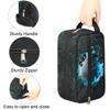 Ackutea Kids Travel Toiletry Bag - Blue Fire Basketball Waterproof Hanging Cosmetic Hygiene Bags for Boys Men - Large Shave Kit for Toiletries Accessories Bathroom Stuff view 2
