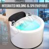 Pedicure Foot Spa, Foot Massager Acrylic Massage Footbath with Automatic Water Pump,Feet spa Tub Colorful Light Surfing Hot and Cold Adjustment,Portable Pedicure Bowl, With 60PCS foot bath bags B view 2