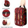 Ackutea Kids Travel Toiletry Bag - Red Spider Web Waterproof Hanging Cosmetic Hygiene Bags for Boys Men - Large Shave Kit for Toiletries Accessories Bathroom Stuff view 2