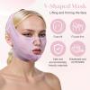 Hpmjz Chin Strap for Sleeping V Line Lifting Mask Reusable Face Strap Adjustable Double Chin Reducer Breathable Chins Up Patch V-Shaped Face Mask for Women Girls Sagging Cheeks view 3