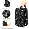 Ackutea Kids Travel Toiletry Bag - Black White Soccer Ball Waterproof Hanging Cosmetic Hygiene Bags for Boys Men - Large Shave Kit for Toiletries Accessories Bathroom Stuff view 2