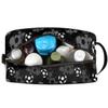 Ackutea Kids Travel Toiletry Bag - Black White Soccer Ball Waterproof Hanging Cosmetic Hygiene Bags for Boys Men - Large Shave Kit for Toiletries Accessories Bathroom Stuff view 3